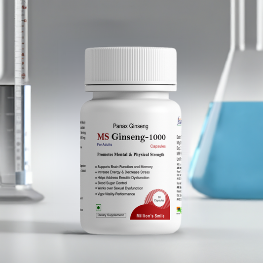 MS-Ginseng 1000 Capsules For Adults - 60caps.