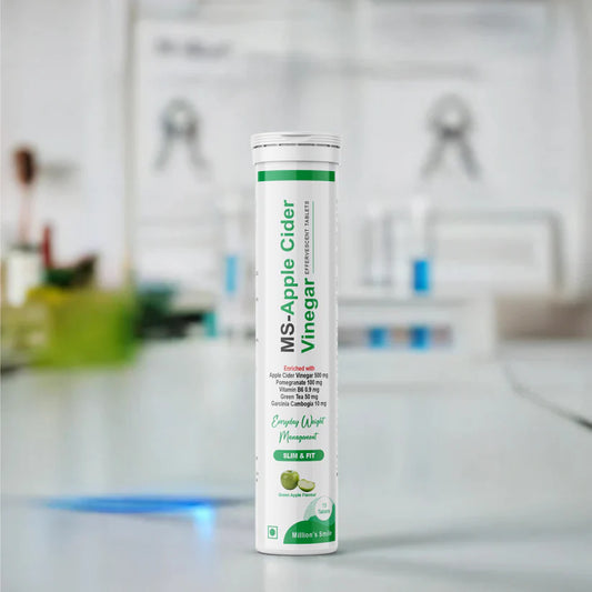 MS-Apple Cider Vinegar Effervescent Tablets - 15tabs.