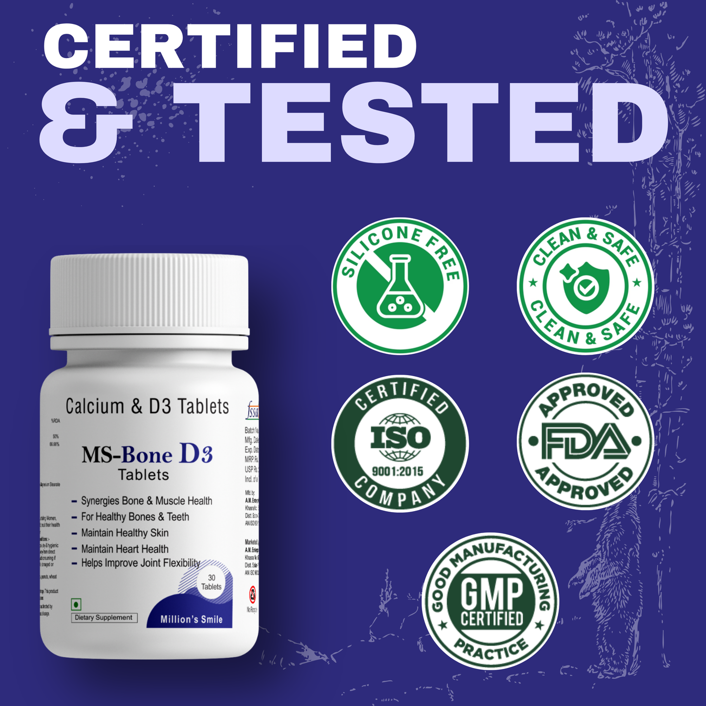 MS-Bone D3 Tablets - 30tabs.