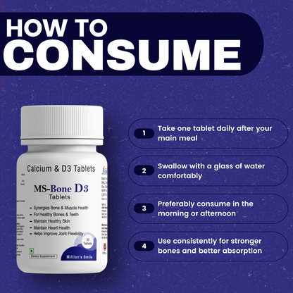 MS-Bone D3 Tablets - 30tabs.