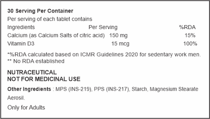 MS-Bone D3 Tablets - 30tabs.