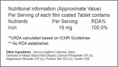 MS-Iron 12 Tablets - 60tabs.