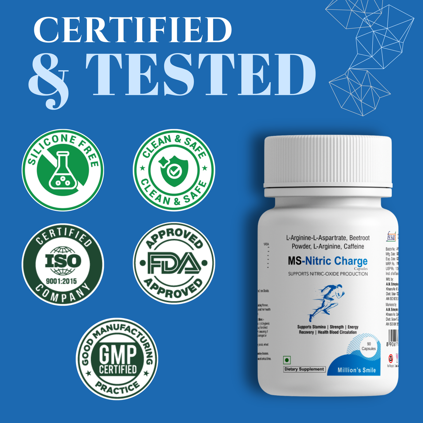 MS-Nitric Charge Capsules - 90caps.