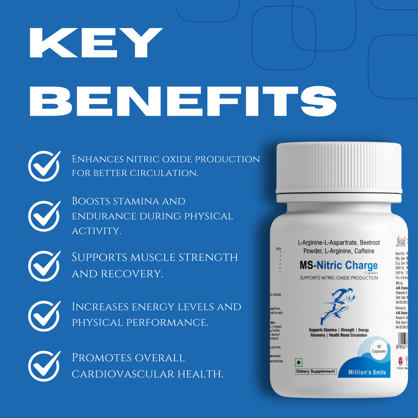 MS-Nitric Charge Capsules - 90caps.