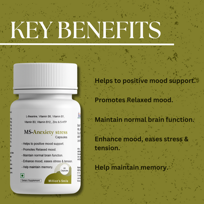 MS - Anxiety Stress Capsules - 60Caps.