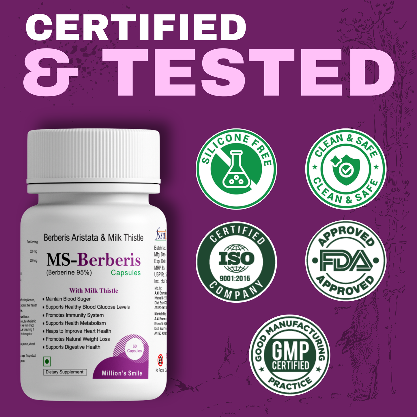 MS-Berberis Capsules -  60caps.