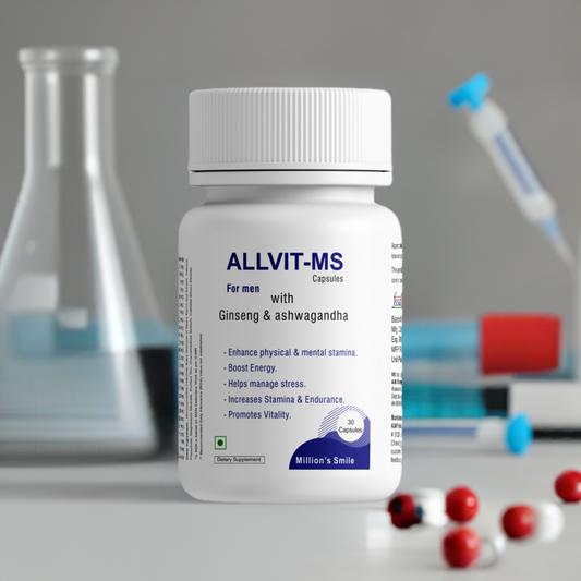 MS-ALLVIT Capsules for Men with Ginseng & Ashwagandha - 30caps.