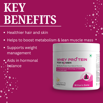 MS - Whey Protein For Women Vanilla Flavoured (250g)